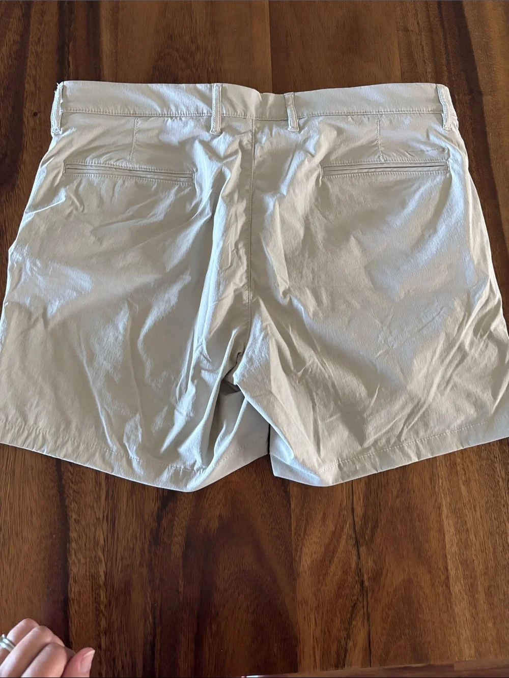 J. Crew Men's White Flat-Front Casual Shorts